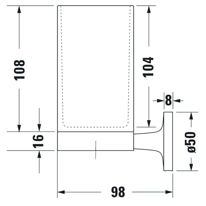 Duravit Starck T Zahnputzbecher doppelt