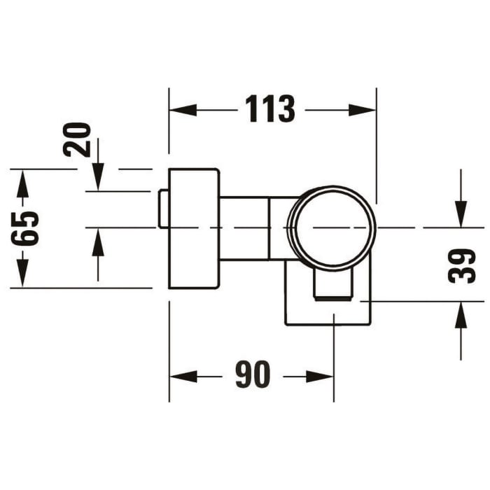 Duravit Tulum Einhebel-Brausemischer, Aufputz