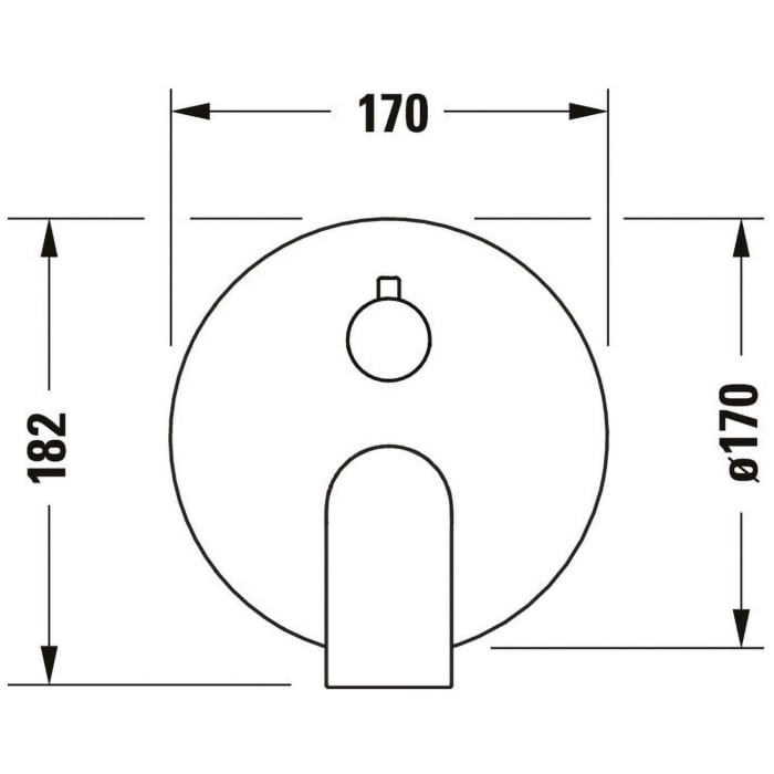 Duravit Tulum Einhebel-Brausemischer, Unterputz, mit Umstellventil