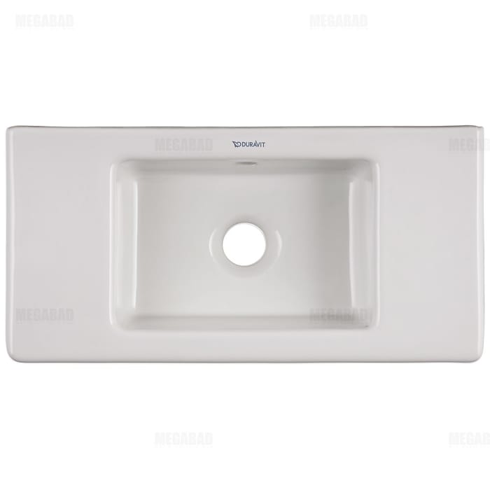 Duravit Vero Handwaschbecken 50 cm, ohne Hahnloch, mit Überlauf