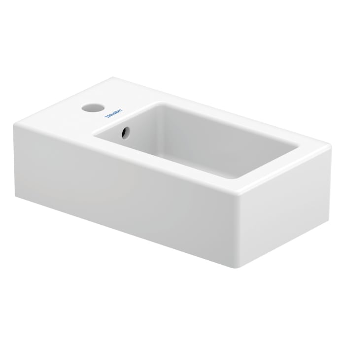 Duravit Vero Handwaschbecken 25 cm, mit 1 Hahnloch, mit Überlauf