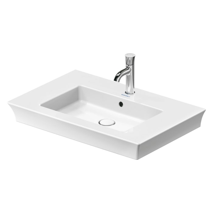Duravit White Tulip Möbel-/Waschtisch 75 cm, mit Überlauf und Hahnloch