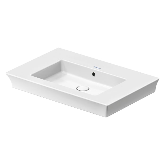 Duravit White Tulip Möbel-/Waschtisch 75 cm, mit Überlauf ohne Hahnloch