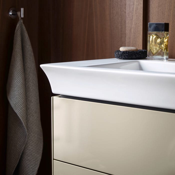 Duravit White Tulip Möbel-/Waschtisch 75 cm, mit Überlauf und Hahnloch