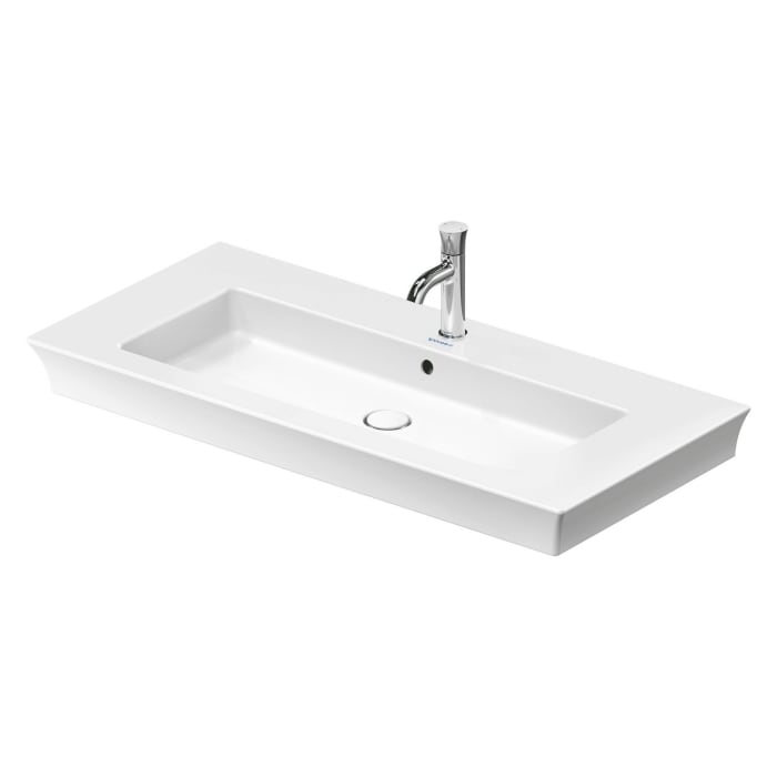 Duravit White Tulip Möbel-/Waschtisch 105,5 cm, mit Überlauf und Hahnloch
