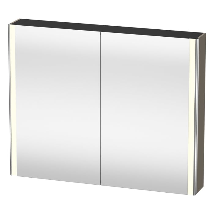 Duravit Xsquare Spiegelschrank 100 x 80 cm, 2 Türen, Steckdose: LKZ 1 (F)