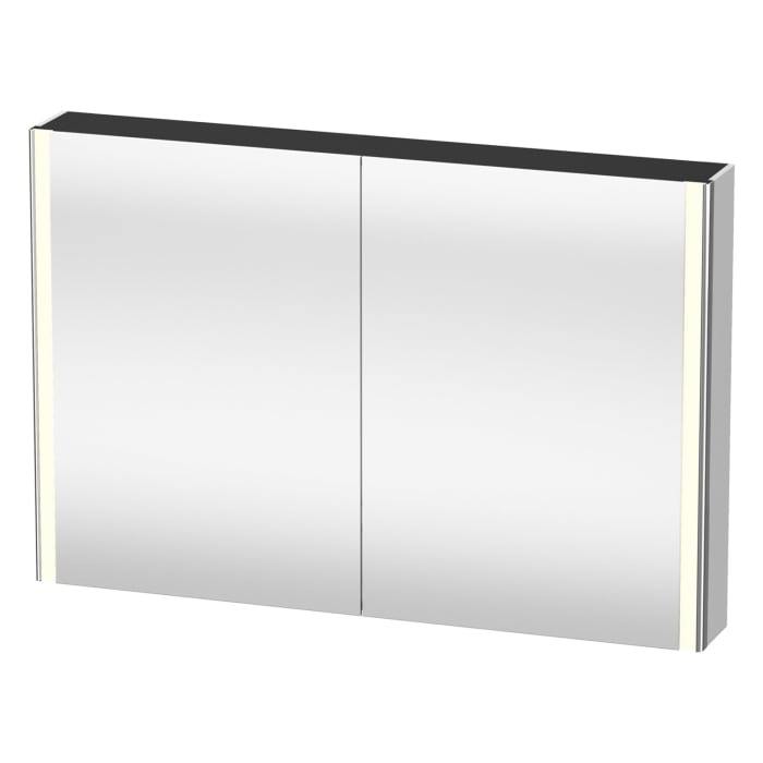 Duravit Xsquare Spiegelschrank 120 x 80 cm, 2 Türen, Steckdose: LKZ 0 (DE,AT)