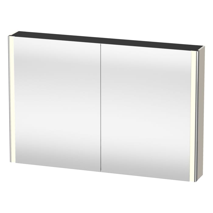 Duravit Xsquare Spiegelschrank 120 x 80 cm, 2 Türen, Steckdose: LKZ 0 (DE,AT)