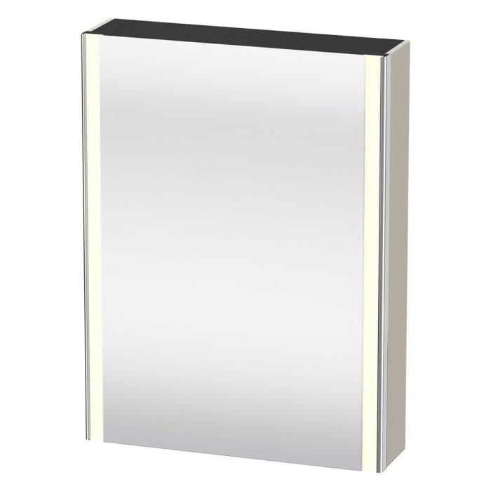 Duravit Xsquare Spiegelschrank 60 x 80 cm, 1 Tür Anschlag links, Steckdose: LKZ 1 (F)