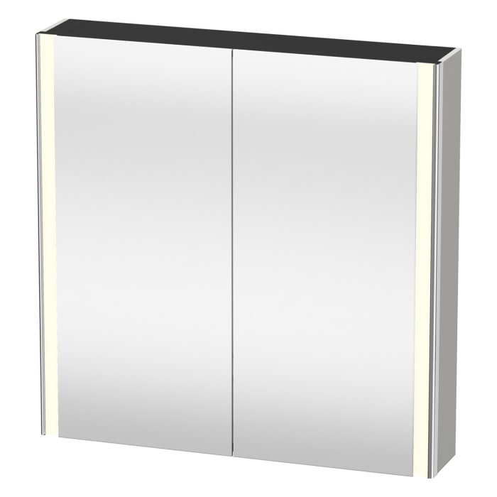 Duravit Xsquare Spiegelschrank 80 x 80 cm, 2 Türen, Steckdose: LKZ 0 (DE,AT)