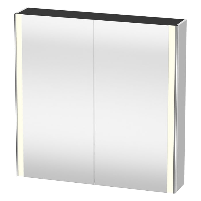 Duravit Xsquare Spiegelschrank 80 x 80 cm, 2 Türen, Steckdose: LKZ 1 (F)