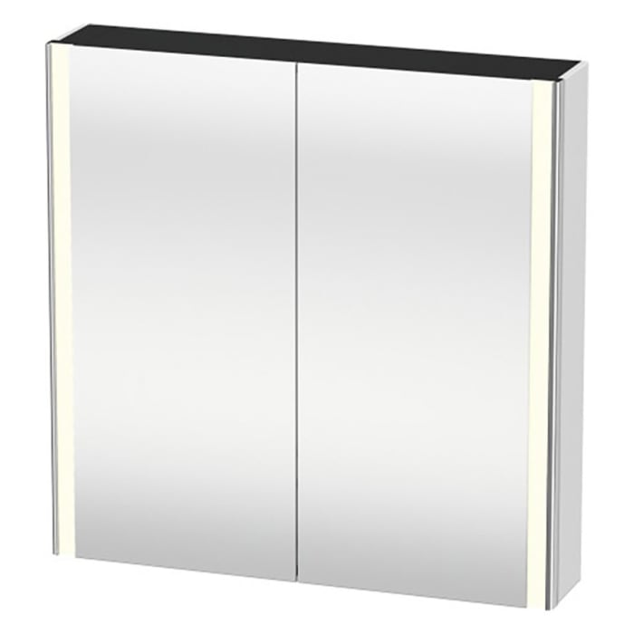 Duravit Xsquare Spiegelschrank 80 x 80 cm, 2 Türen, Steckdose: LKZ 2 (CH)