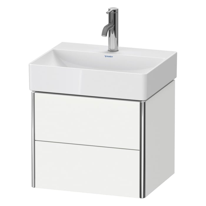 Duravit XSquare Waschtischunterbau wandhängend Compact 48,4 cm, mit 2 Schubkästen