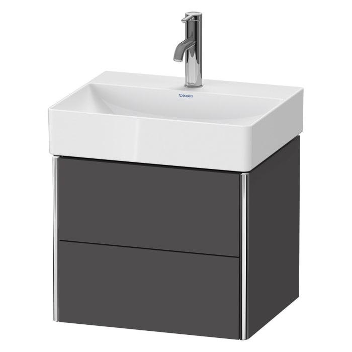 Duravit XSquare Waschtischunterbau wandhängend Compact 48,4 cm, mit 2 Schubkästen