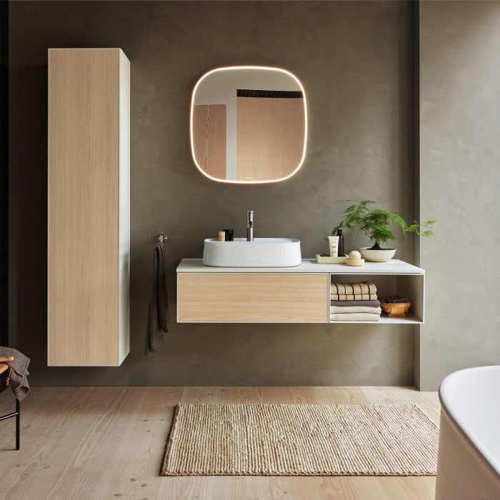 Duravit Zencha Hochschrank 40 x 190 cm, 2 Türen Anschlag rechts
