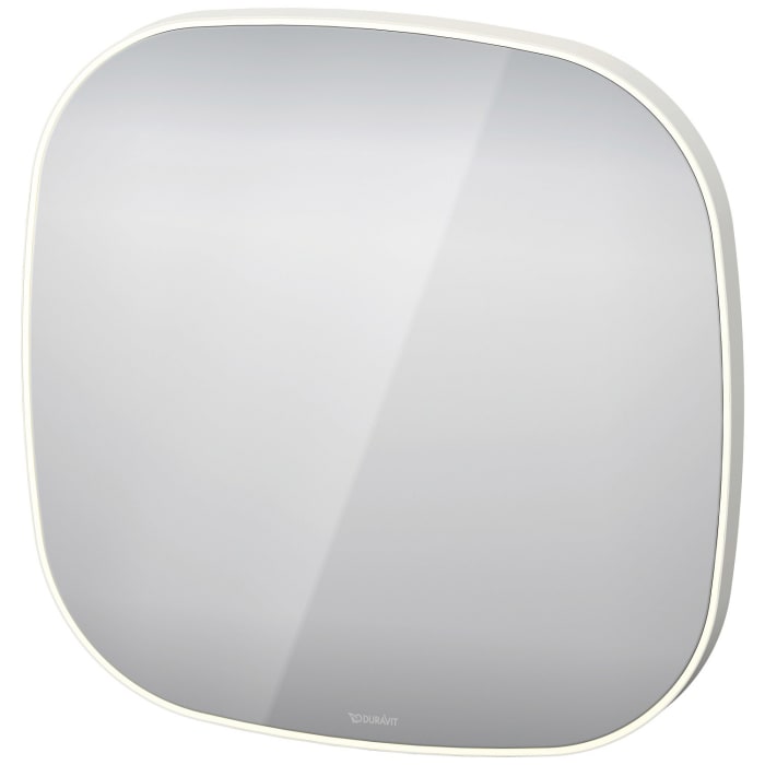Duravit Zencha Badezimmerspiegel 70 x 70 cm mit Sensor und Spiegelheizung in Weiß