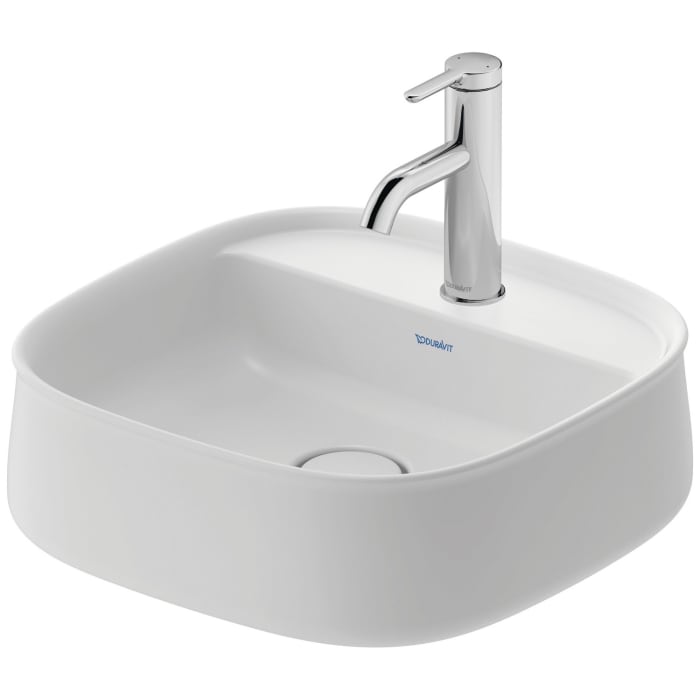 Duravit Zencha Aufsatzbecken 42 x 42 cm, mit Hahnlochbank