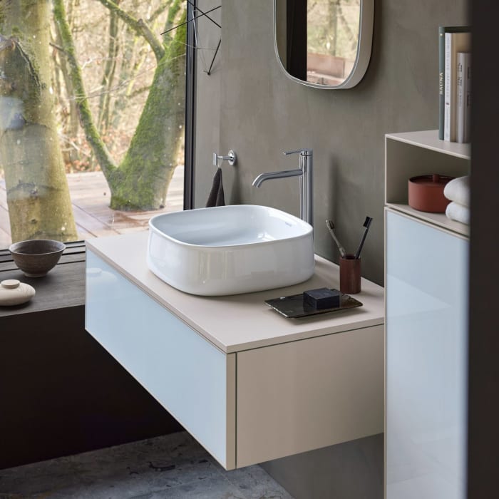 Duravit Zencha Aufsatzbecken 42 x 42 cm, ohne Hahnlochbank