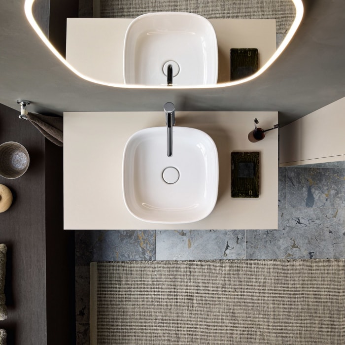 Duravit Zencha Aufsatzbecken 42 x 42 cm, ohne Hahnlochbank