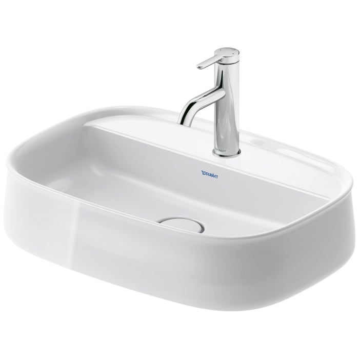 Duravit Zencha Aufsatzbecken 55 x 39 cm, mit Hahnlochbank