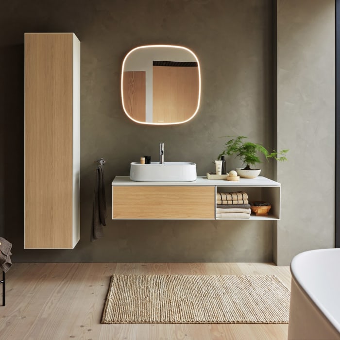 Duravit Zencha Aufsatzbecken 55 x 39 cm, mit Hahnlochbank