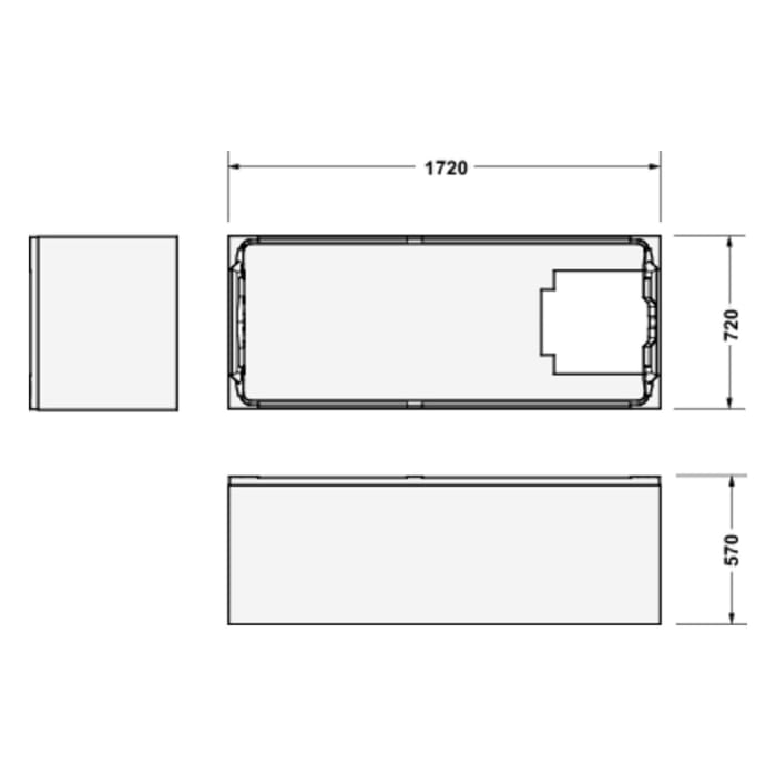 Duravit D-Code Badewannenträger