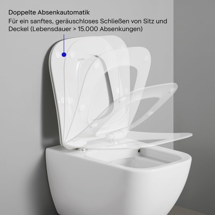 Duravit Universal WC-Sitz eckig mit Absenkautomatik