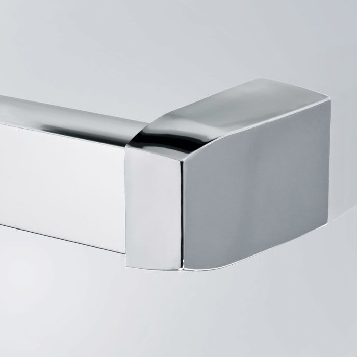 DUSCHOLUX Air 2 Walk-In Duschwand, Anschlag links mit Aufputz Wandprofil, Maßanfertigung bis 120 x 220 cm