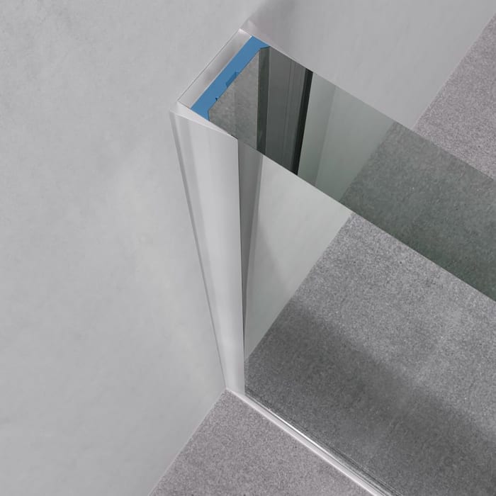 DUSCHOLUX Air 3 Walk-In Duschwand, Anschlag links, Maßanfertigung bis 120 x 220 cm