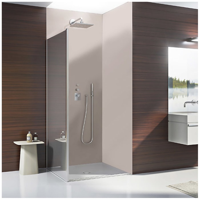 DUSCHOLUX Bella Vita 3 Seitenteil links 90 x 200 cm, mit CareTec Pro-Beschichtung