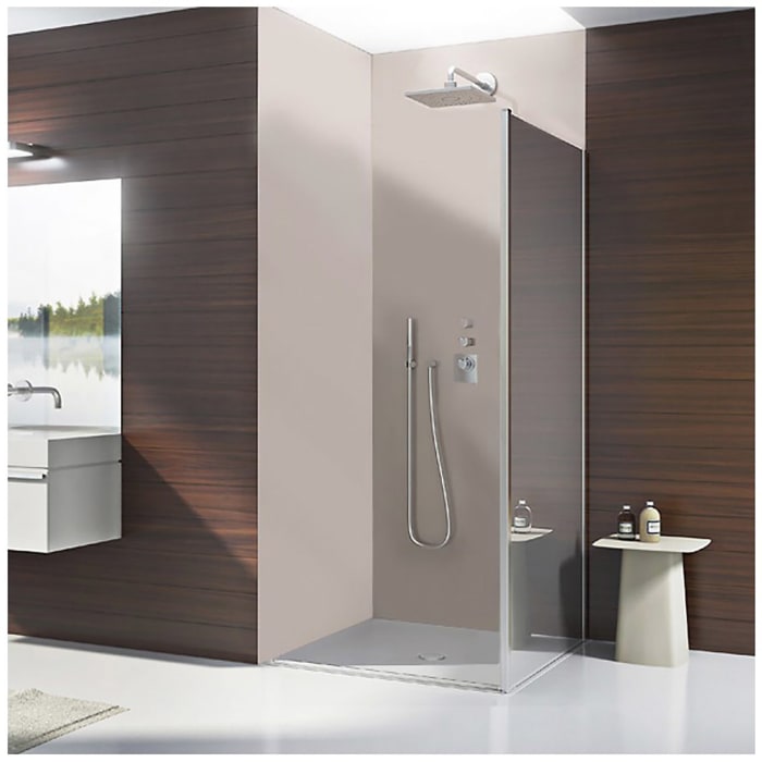 DUSCHOLUX Bella Vita 3 Seitenteil rechts 100 x 200 cm, mit CareTec Pro-Beschichtung