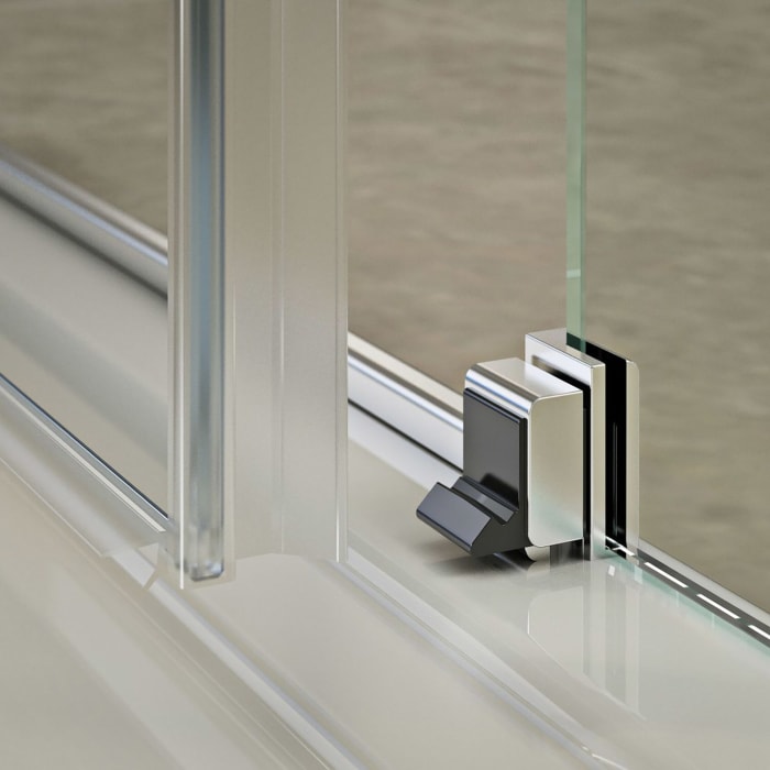 DUSCHOLUX Bella Vita 3 Plus Runddusche asymmetrisch mit Schiebetür Maßanfertigung bis B: 80 x 100 H: 200 cm, Mod. 802