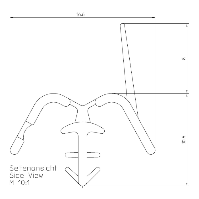 DUSCHOLUX Ersatz-Dichtprofil