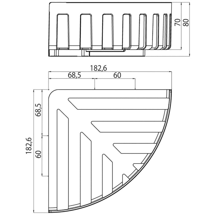 Emco system 2 Eckwandkorb