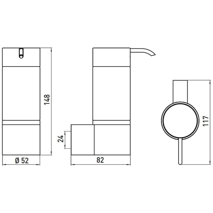 Emco system 2 Flüssigseifenspender Wandmodell