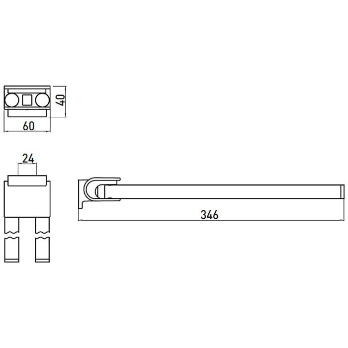 Emco system 2 Handtuchhalter 34,6 cm