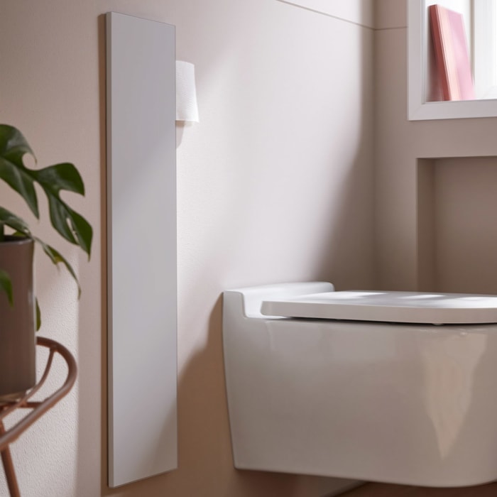 emco asis pure WC-Modul 73 cm - Unterputz, Holzfront, Anschlag links