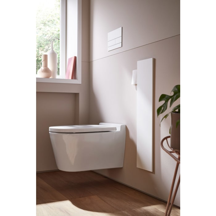 emco asis pure WC-Modul 60 cm - Unterputz, Glasfront, Anschlag rechts