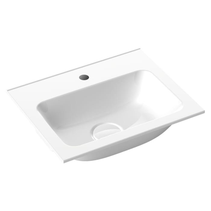 Emco asis Waschtisch 40 cm mit 1 Hahnloch