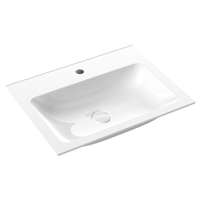 Emco asis Waschtisch 60 cm mit 1 Hahnloch