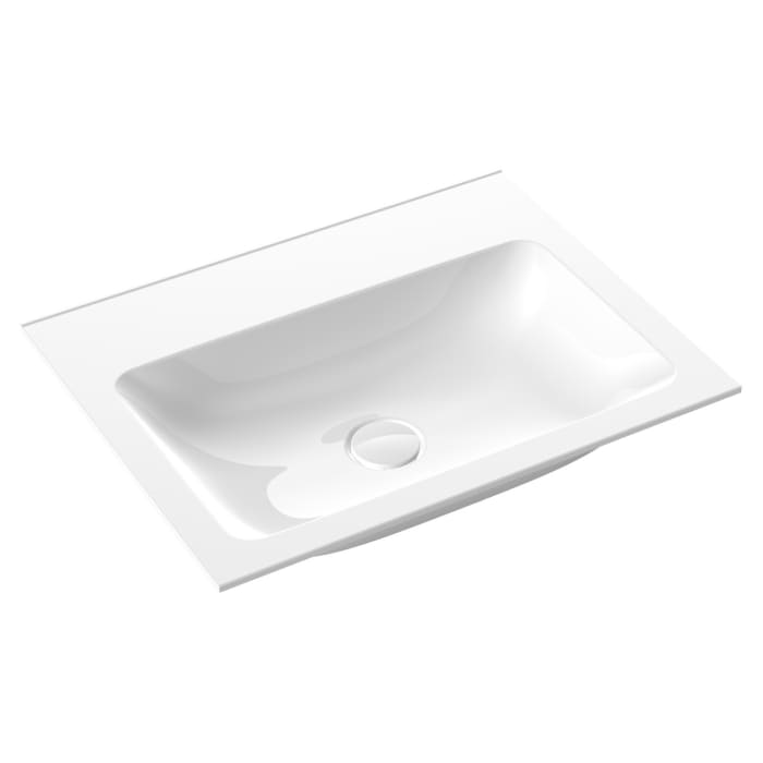 Emco asis Waschtisch 60 cm ohne Hahnloch