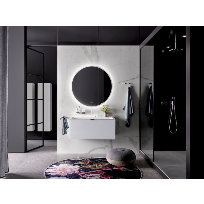 Emco cue Einhand-Seifenspender mit Stülpbecher