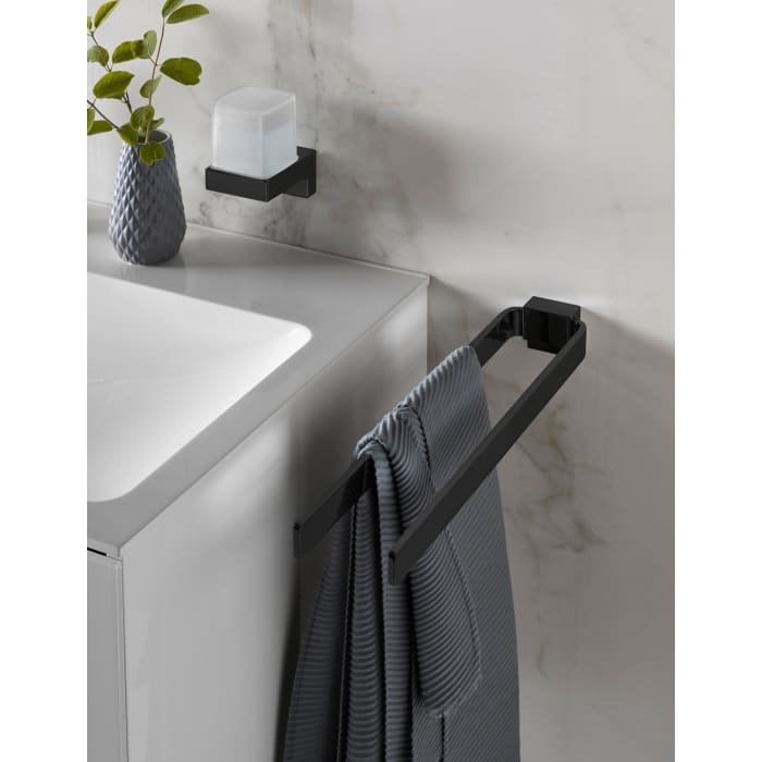 Emco cue Sensor-Seifenspender mit Stülpbecher aus satiniertem Kristallglas