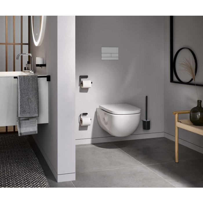 Emco flow black Toilettenbürstengarnitur