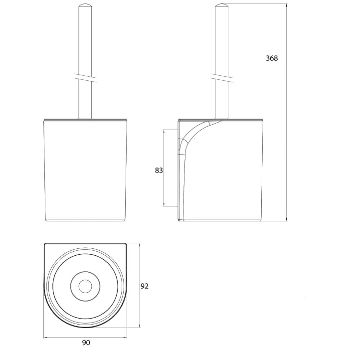 Emco flow Toilettenbürstengarnitur