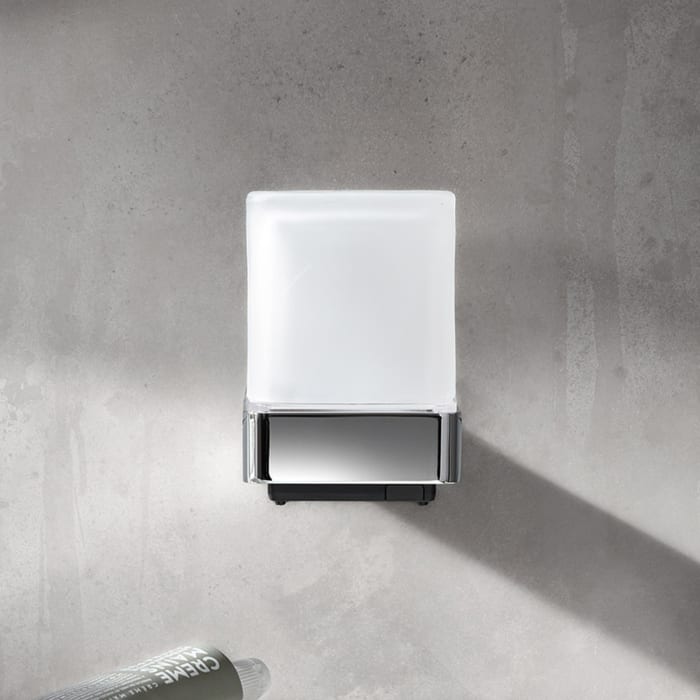 Emco Loft Sensor-Seifenspender mit Stülpbecher aus satiniertem Kristallglas