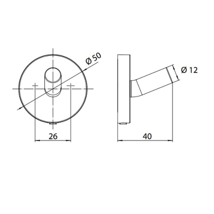 Emco round Mantelhaken