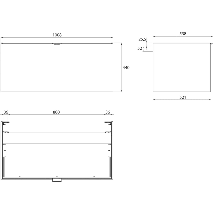 Emco Waschtisch-Unterschrank 100 cm