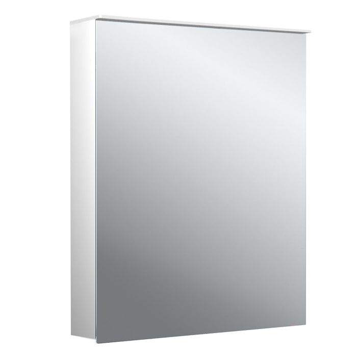 Emco flat 2 Design LED-Lichtspiegelschrank 60 cm, mit Lichtsegel, 1 Tür