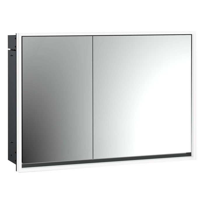 Emco loft LED-Lichtspiegelschrank 100 cm, 2 Türen, Unterputzmodell
